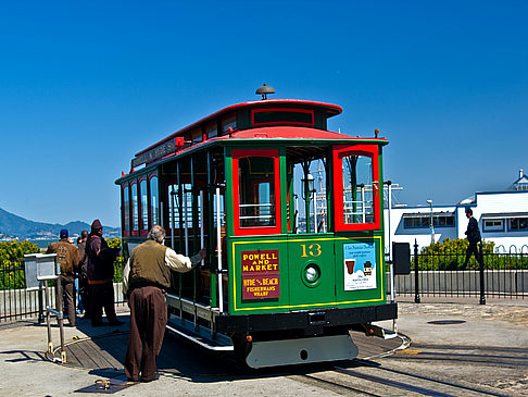 Cable Car turnaround Foto 