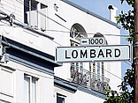 Lombard Street Bild von Citysam  Straßenschild der Lombard Street