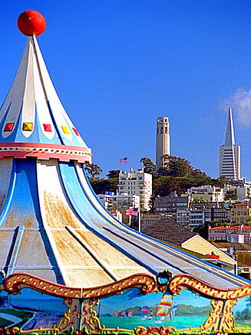  Foto Reiseführer  Blick zum Coit Tower