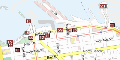 Fisherman’s Wharf Stadtplan